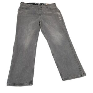 Eddie Bauer Authentic Perfect Straight Jeans Women's Plus Size 22W Gray NWT $85